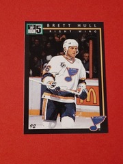 1992 NHLPA High 5 Preview Sample #P2 Brett Hull St Louis Blues
